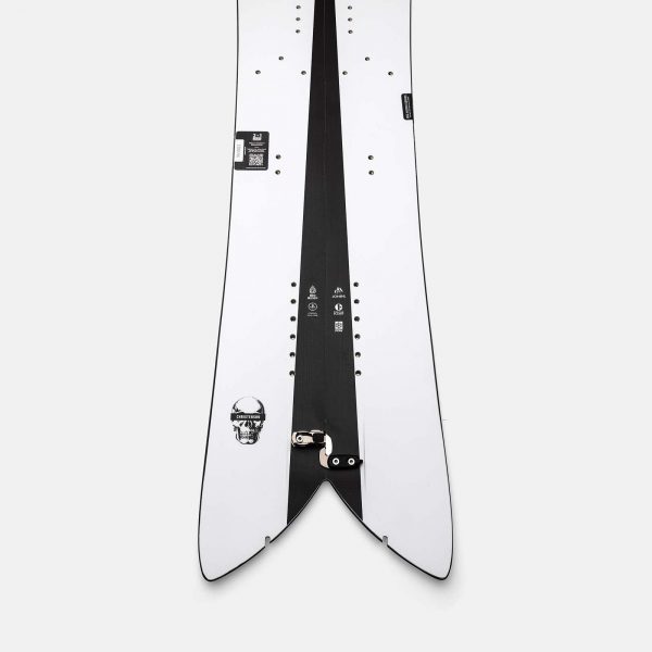 jones snowboard storm chaser splitboard tail black white